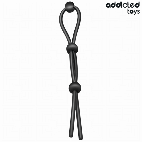 Addicted Toys Triple Loop — Cock Ring, Black — Classic Cock Rings