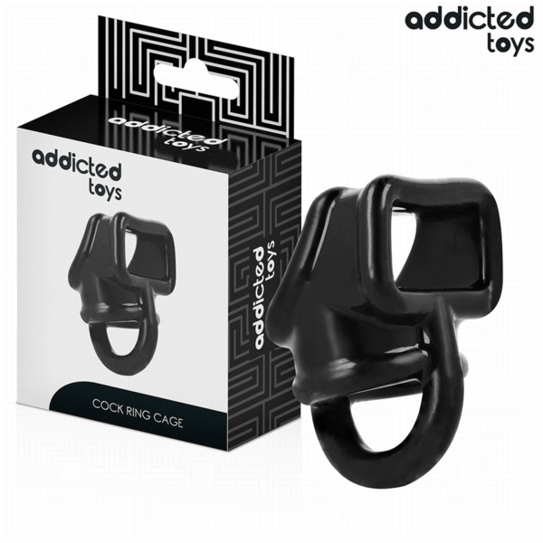Addicted Toys Cage — Cock Ring, Black — Classic Cock Rings — view 2