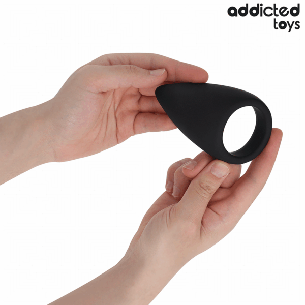 Addicted Toys Teardrop — Cock Ring, Black — Classic Cock Rings — view 3