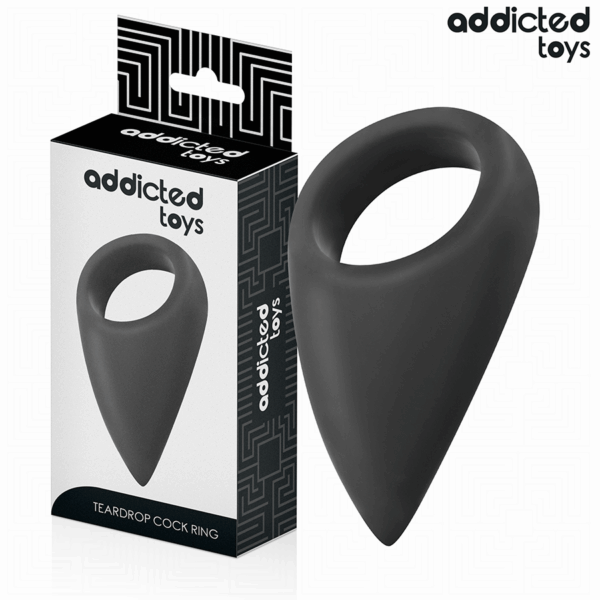 Addicted Toys Teardrop — Cock Ring, Black — Classic Cock Rings — view 2