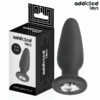 Addicted Toys — Jewelled Butt Plug, 10.4 cm, Black — Anal