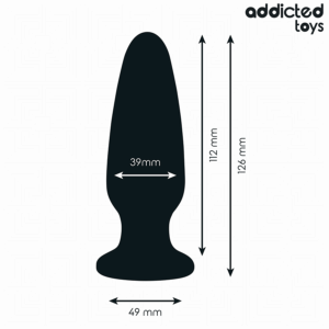 Addicted Toys — Jewelled Butt Plug, 12.6 cm, Black — Anal — view 3