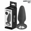 Addicted Toys — Jewelled Butt Plug, 12.6 cm, Black — Anal