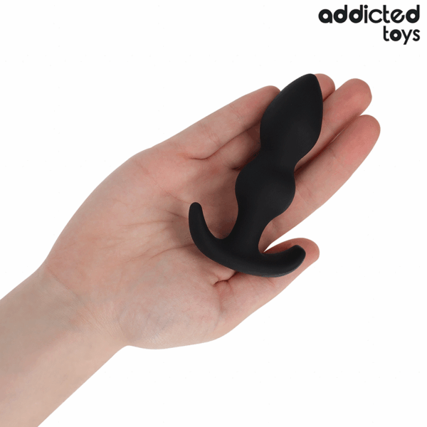 Addicted Toys — Silicone Butt Plug, 10.3 cm, Black — Anal — view 3