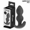 Addicted Toys — Silicone Butt Plug, 11.7 cm, Black — Anal