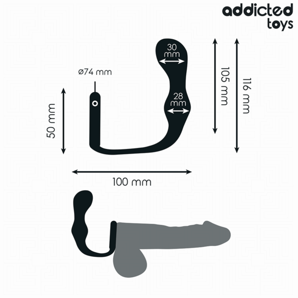 Addicted Toys Model 3 — Butt Plug, Cock Ring — Anal — view 4