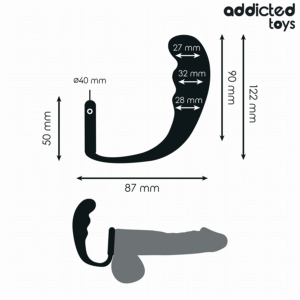 Addicted Toys Model 4 — Butt Plug, Cock Ring — Anal — view 4