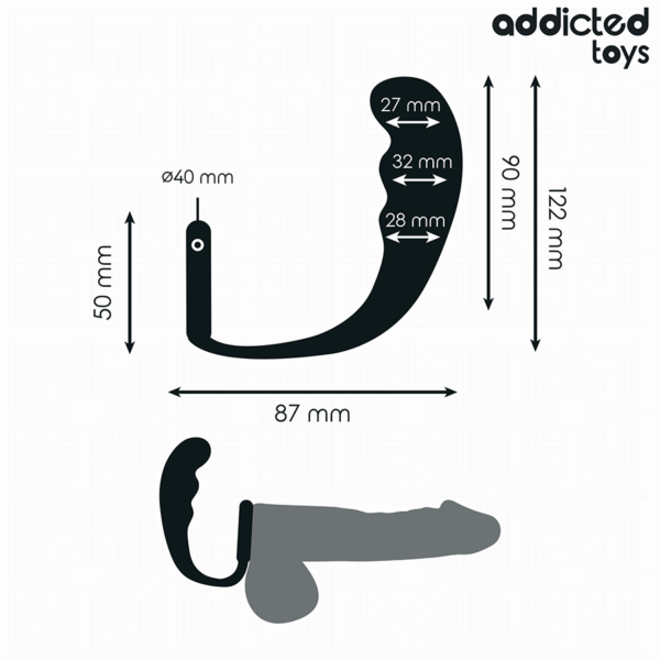 Addicted Toys Model 4 — Butt Plug, Cock Ring — Anal — view 4