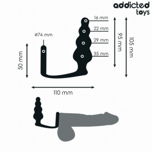 Addicted Toys Model 5 — Butt Plug, Cock Ring — Anal — view 4