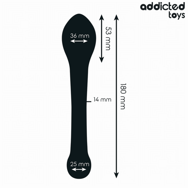 Addicted Toys — Anal Dildo, 18 cm, Black — view 6