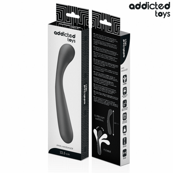 Addicted Toys — Anal Dildo, 22.5 cm, Black — view 6