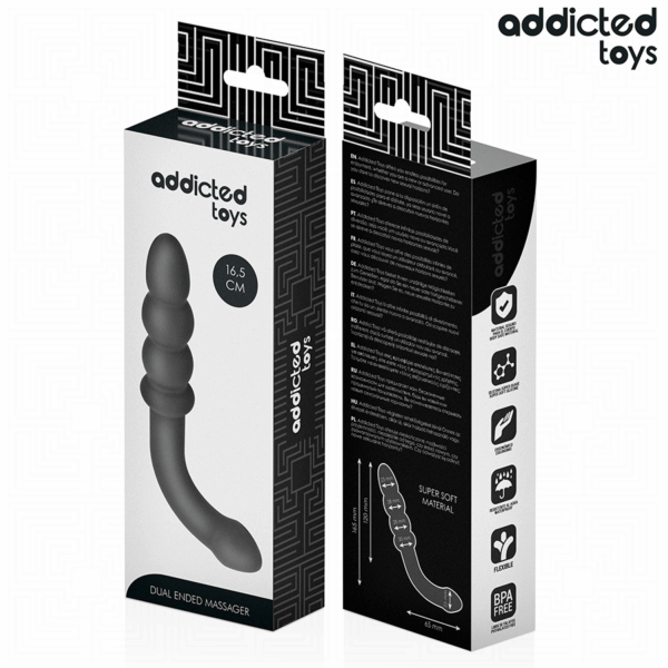 Addicted Toys — Anal Dildo, 16.5 cm, Black — view 6