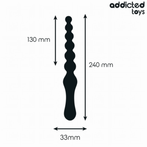 Addicted Toys — Anal Dildo, 24 cm, Black — view 4