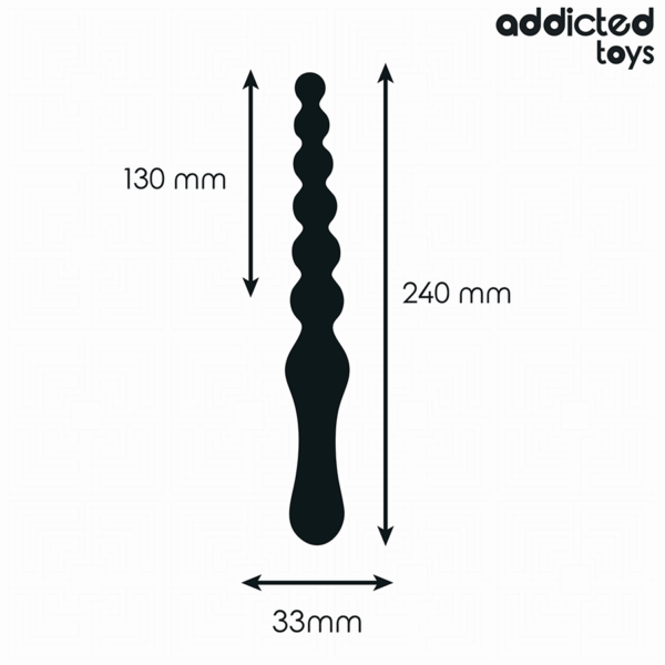 Addicted Toys — Anal Dildo, 24 cm, Black — view 4