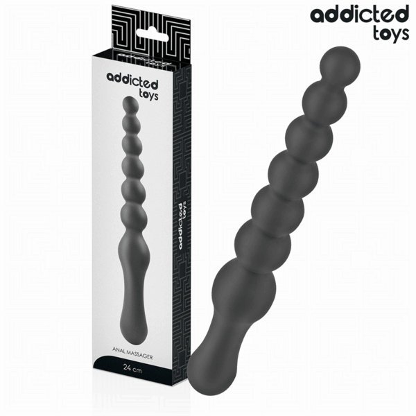 Addicted Toys — Anal Dildo, 24 cm, Black — view 6