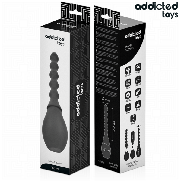 Addicted Toys Travel Cleaner Model 2 — Anal Douche, 160 ml, Black — view 7