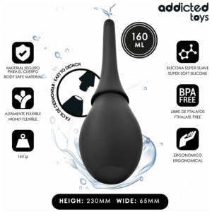 Addicted Toys Travel Cleaner Model 3 — Anal Douche, 160 ml, Black