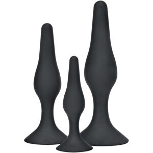 ToyJoy Curvy Companions — Anal Training Kit, Silicone, Black