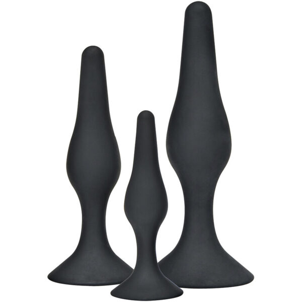 ToyJoy Curvy Companions — Anal Training Kit, Silicone, Black