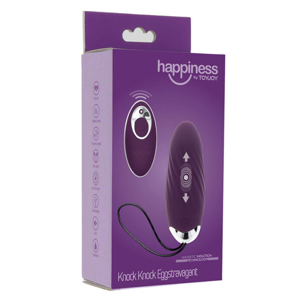ToyJoy Eggstavagant — Vibrating Egg, Remote Control, Purple — Remote Control Vibrators — view 7