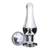 ToyJoy Diamond Bum Bijou — Jewelled Butt Plug, 9.2 cm, Silver — Anal