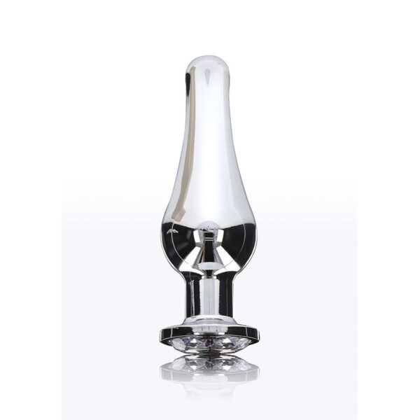 ToyJoy Diamond Bum Bijou — Jewelled Butt Plug, 11 cm, Silver — Anal — view 5