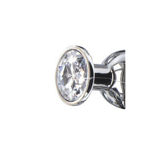 ToyJoy Diamond Bum Bijou — Jewelled Butt Plug, 13 cm, Silver — Anal — view 3