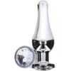 ToyJoy Diamond Bum Bijou — Jewelled Butt Plug, 13 cm, Silver — Anal