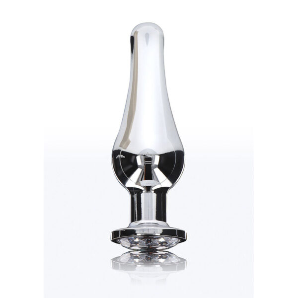 ToyJoy Diamond Bum Bijou — Jewelled Butt Plug, 13 cm, Silver — Anal — view 4