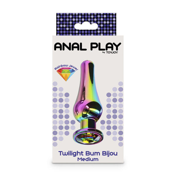 ToyJoy Twilight Bum Bijou — Jewelled Butt Plug, 11 cm, Rainbow — Anal — view 5
