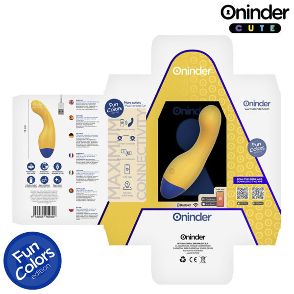 Oninder Love Buddy Master — G-Spot Vibrator, Yellow — App-Controlled Sex Toys — view 5