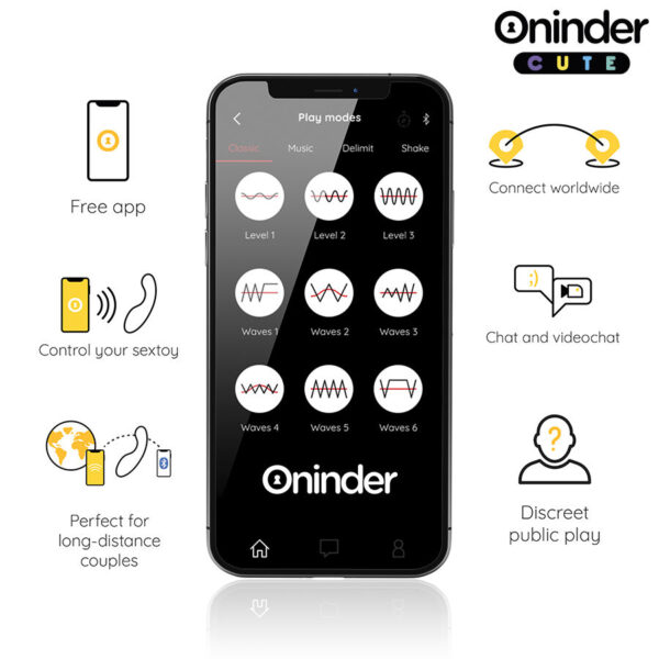 Oninder Love Buddy Master — G-Spot Vibrator, Yellow — App-Controlled Sex Toys — view 6