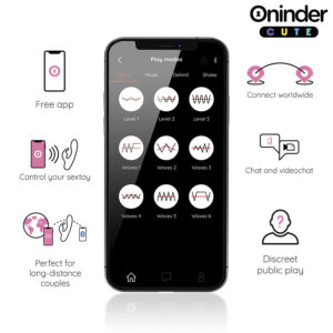Oninder Love Bunny — Rabbit Vibrator, App-Controlled, Pink — App-Controlled Sex Toys — view 3