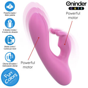 Oninder Love Bunny — Rabbit Vibrator, App-Controlled, Pink — App-Controlled Sex Toys — view 4