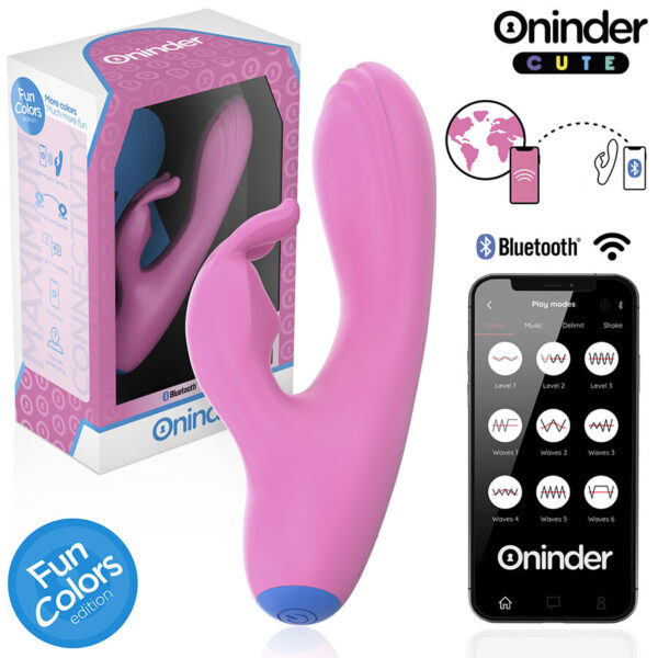 Oninder Love Bunny — Rabbit Vibrator, App-Controlled, Pink — App-Controlled Sex Toys
