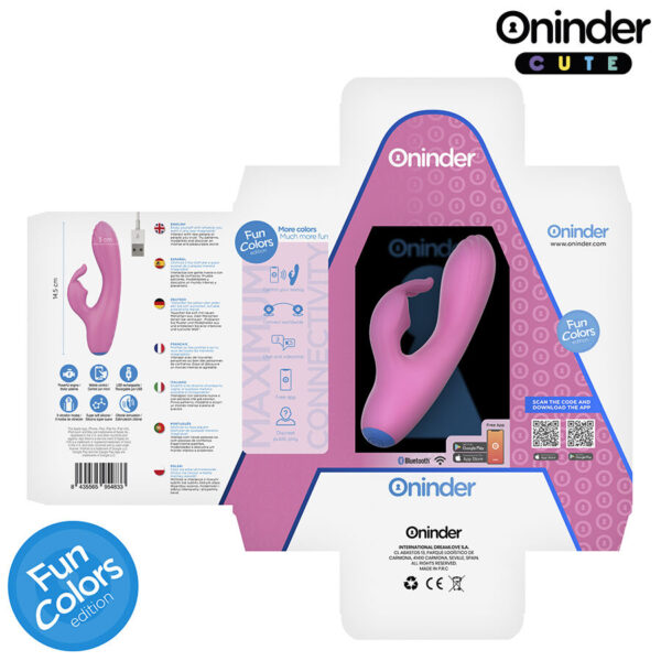 Oninder Love Bunny — Rabbit Vibrator, App-Controlled, Pink — App-Controlled Sex Toys — view 5