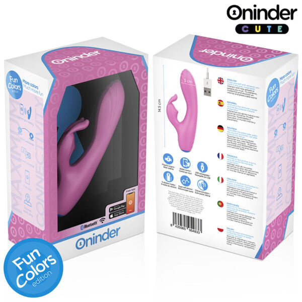 Oninder Love Bunny — Rabbit Vibrator, App-Controlled, Pink — App-Controlled Sex Toys — view 6