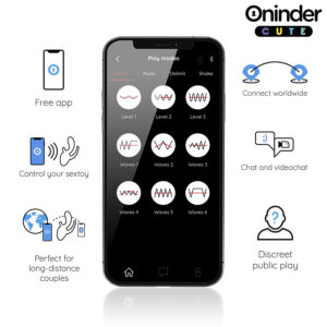 Oninder Love 3 Some — Rabbit Vibrator, App-Controlled, Blue — Anal — view 4