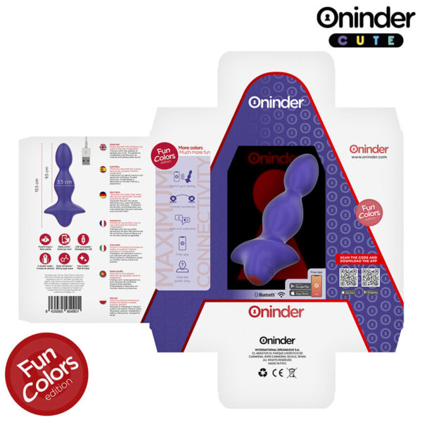 Oninder Love Butt — Anal Vibrator, App-Controlled, Purple — view 6