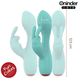 Oninder Love Bunny — Rabbit Vibrator, App-Controlled, Turquoise — App-Controlled Sex Toys — view 3