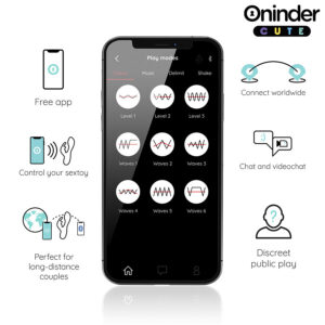 Oninder Love Bunny — Rabbit Vibrator, App-Controlled, Turquoise — App-Controlled Sex Toys — view 4