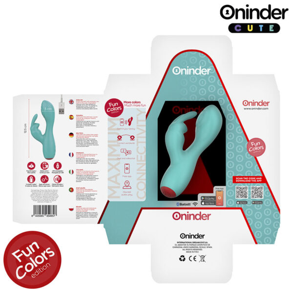 Oninder Love Bunny — Rabbit Vibrator, App-Controlled, Turquoise — App-Controlled Sex Toys — view 7