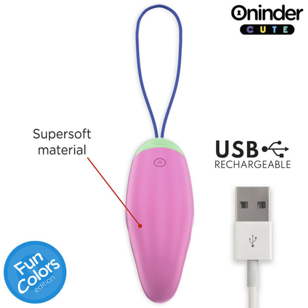 Oninder Love Pleasure 360 — Vibrating Egg, Light Pink — App-Controlled Sex Toys — view 6