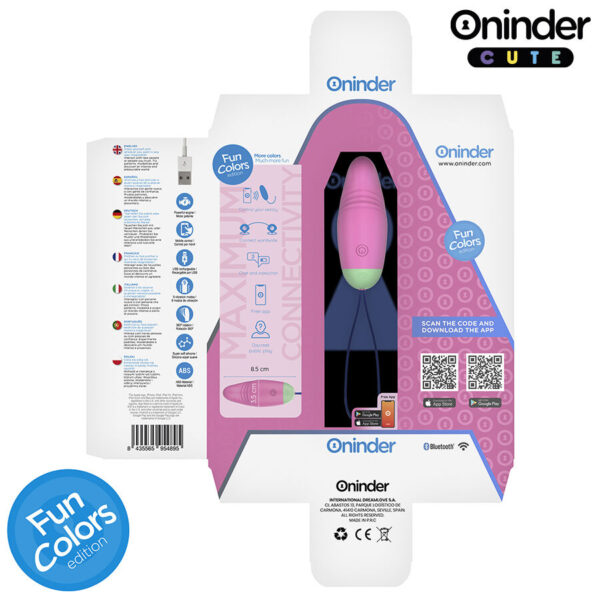 Oninder Love Pleasure 360 — Vibrating Egg, Light Pink — App-Controlled Sex Toys — view 7