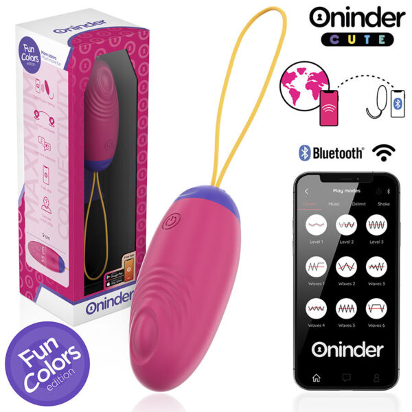 Oninder Love Pleasure Vibro-Wave — Vibrating Egg, Pink — App-Controlled Sex Toys — view 4
