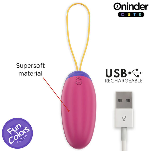 Oninder Love Pleasure Vibro-Wave — Vibrating Egg, Pink — App-Controlled Sex Toys — view 8