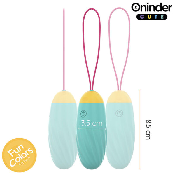 Oninder Love Pleasure — Vibrating Egg, App-Controlled, Turquoise — App-Controlled Sex Toys — view 7