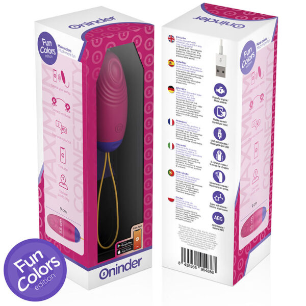Oninder Love Pleasure Vibro-Wave — Vibrating Egg, Pink — App-Controlled Sex Toys — view 2
