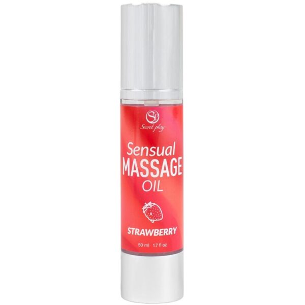 Secretplay Strawberry — Massage Oil, 50 ml — Body Massage Oils