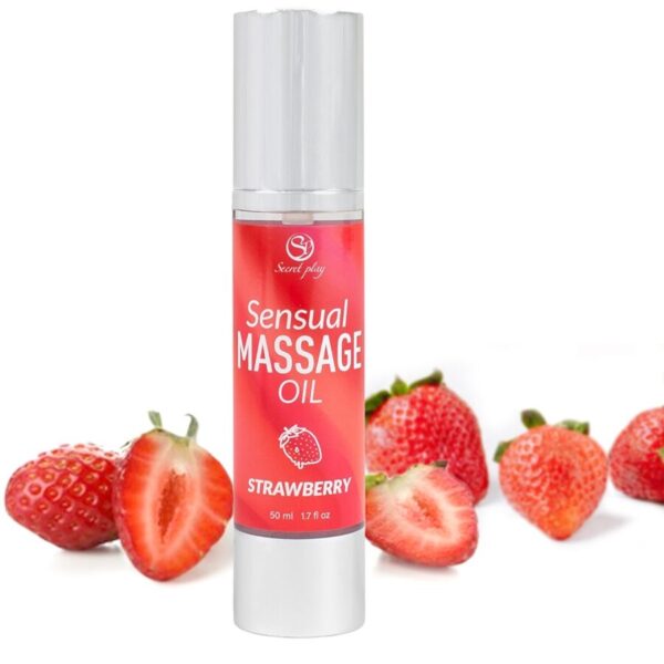 Secretplay Strawberry — Massage Oil, 50 ml — Body Massage Oils — view 3